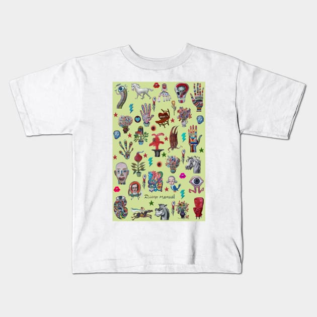 Pop surrealism 2019 4 Kids T-Shirt by diegomanuel